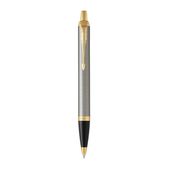 Parker Im Brshmetal Ballpoint Medium Blue