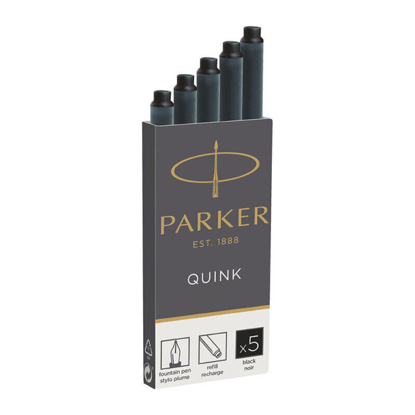 Parkerfountain Refill Black Pack Of 5