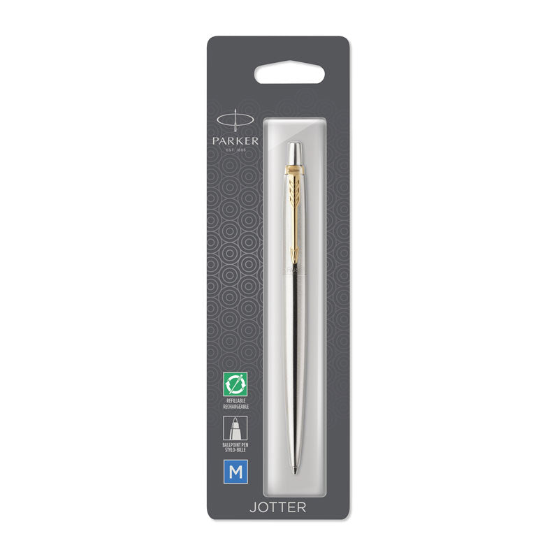 Parker Jotter Stainless Steel Gfin Trm Ballpoint