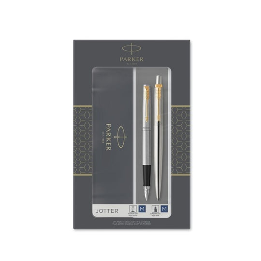 Parker Jotter Ballpoint And Fountain Pen Duo