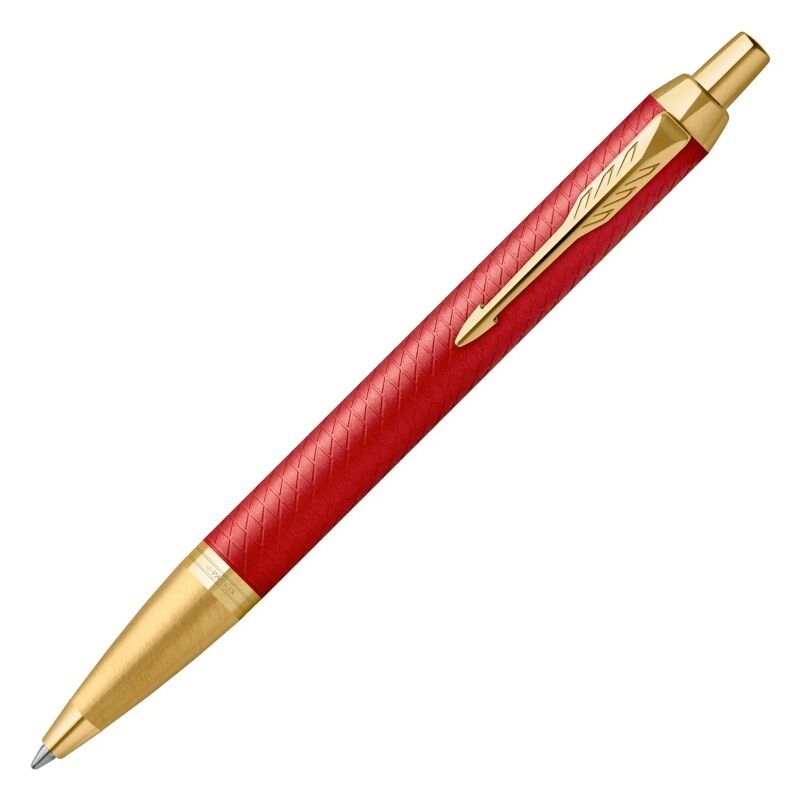 Parker Im Premium Ballpoint Gold Trim Red
