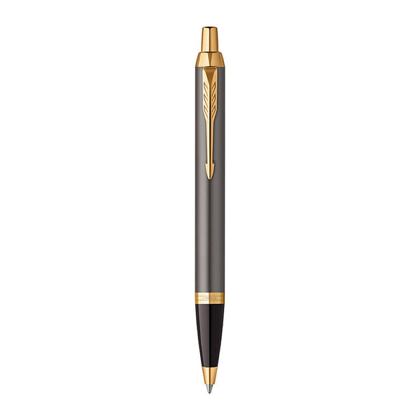 Parker Im Grey Gold Trim Ballpoint