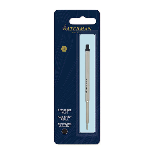 Waterman Ballpoint Refill Medium Black Pack Of 1