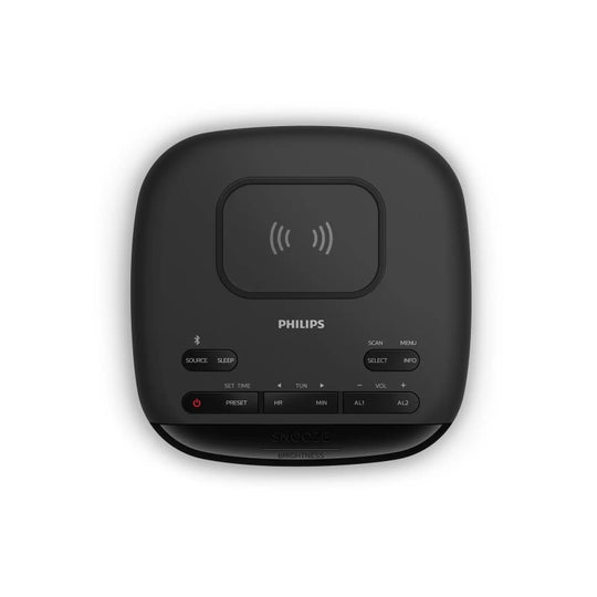 Alarm Clock Radio With Qi Charger