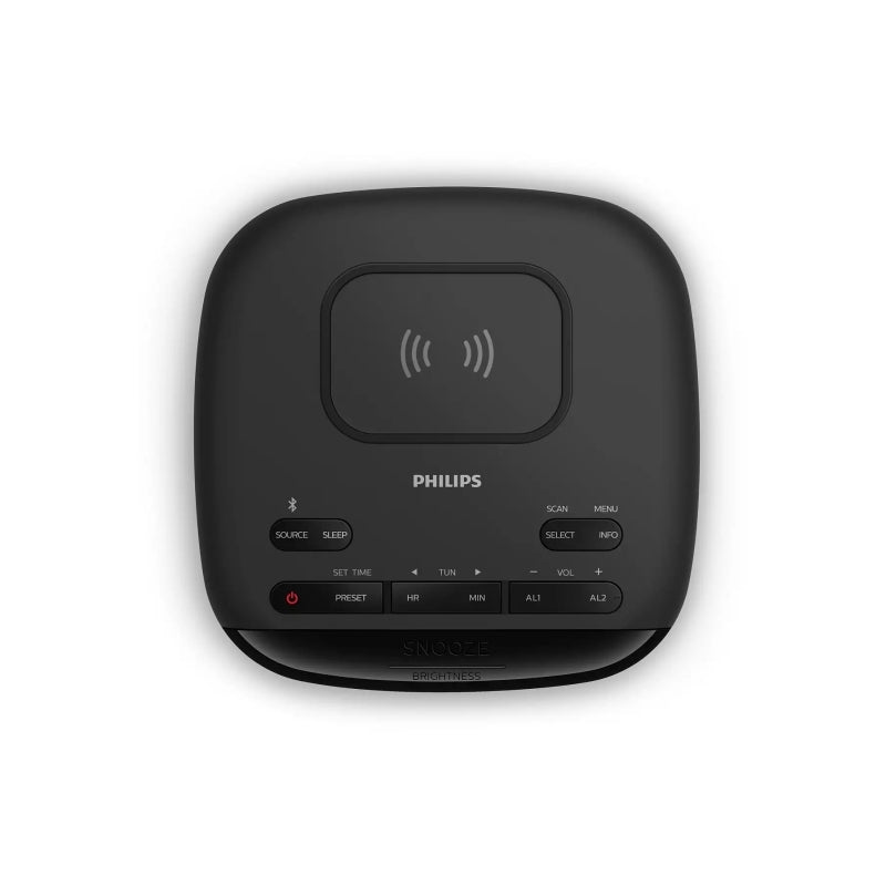 Alarm Clock Radio With Qi Charger