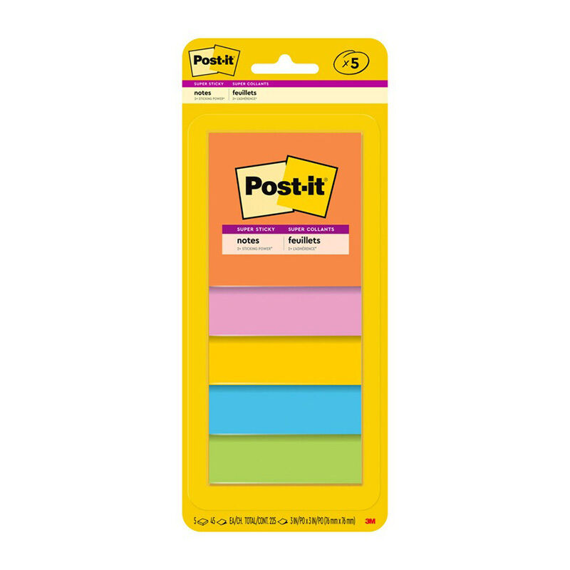 Post-It Super Sticky 3321-5SSAU Pack Of 5 Box Of 6