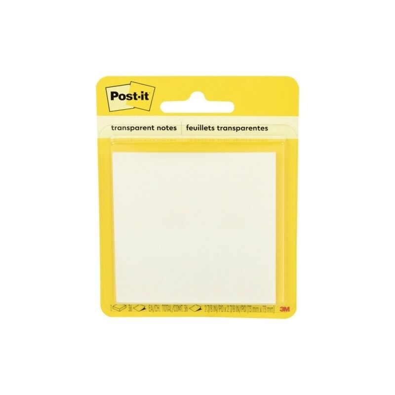 Post-It Notes 600-TRSPT Clear Box Of 6