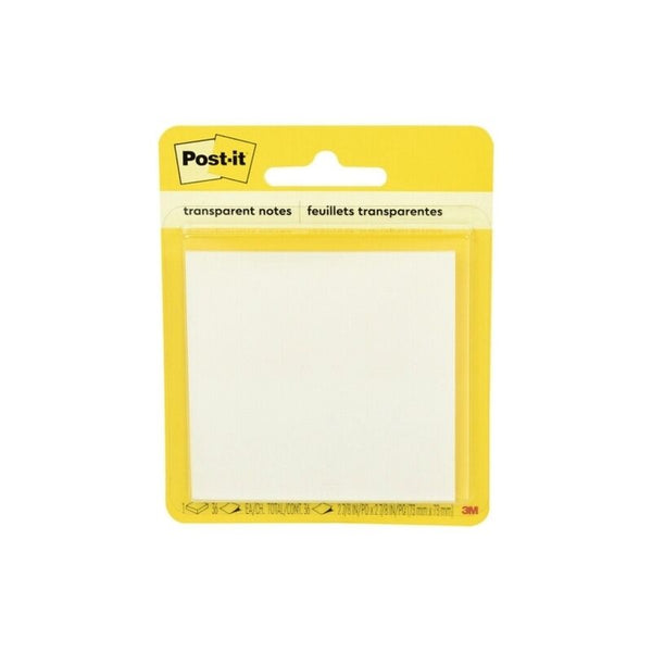 Post-It Notes 600-TRSPT Clear Box Of 6