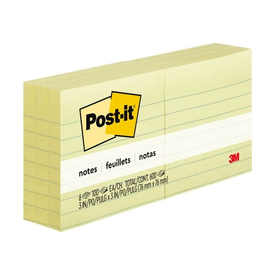 Post-It Note 630-6 Pack Ruled Pack Of 6