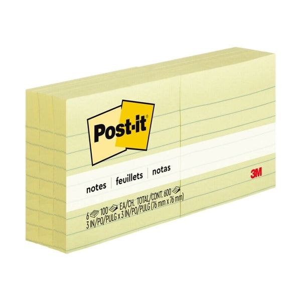 Post-It Note 630-6 Pack Ruled Pack Of 6