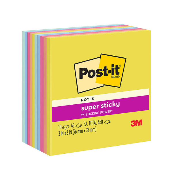 Post-It Super Sticky Notes 654-10SSJOY Pack Of 10