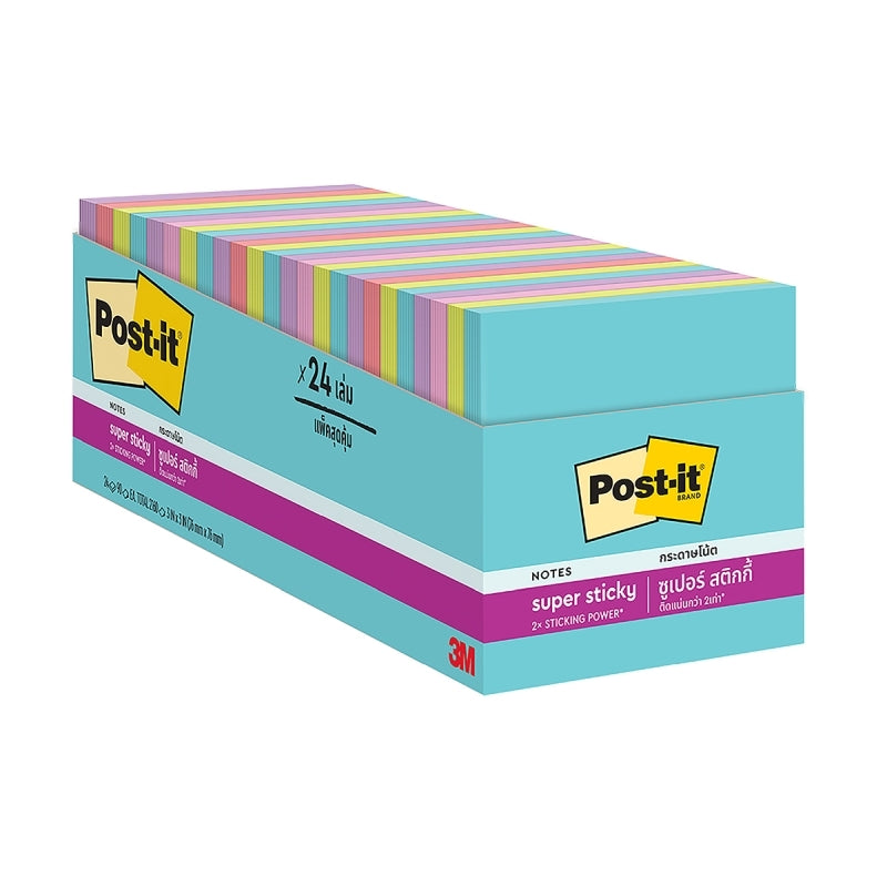 Post-It Super Sticky Notes 654-24SSMIA Pack Of 24