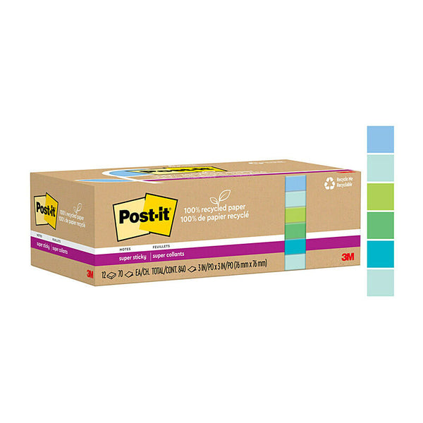 Post-It Super Sticky 654R-12SST 76x76 Pack Of 12