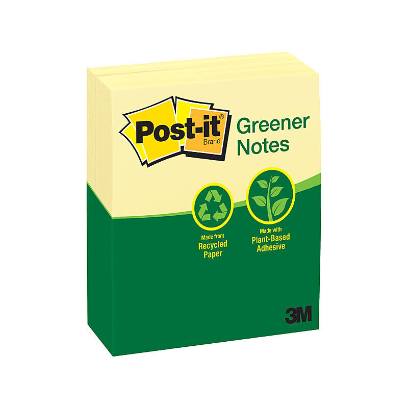 Post-It 655-RPA Yellow 73X123 Pack 12