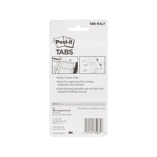 Post-It Tab 686-RALY Vp Pack Of 100 Box Of 6