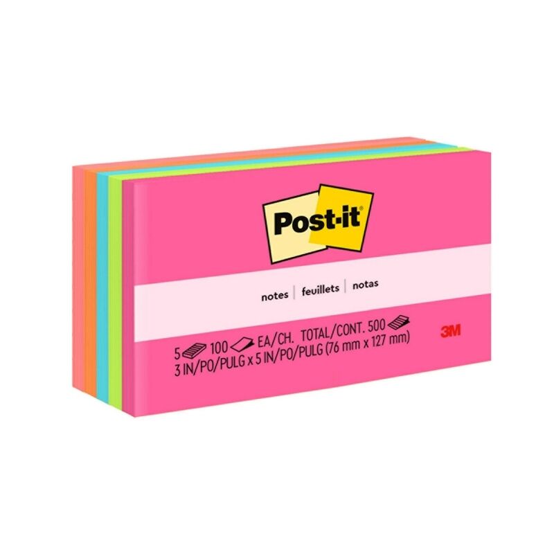 Post-It Note 655-5PK Ct 73X123 Pack Of 5
