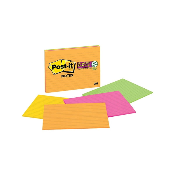Post-It 6845-SSPL Lned 203X152 Pack Of 4