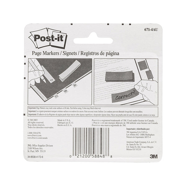 Post-It Page Marker 671-4AU Jp Pack Of 200 Bg6