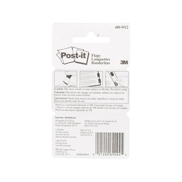 Post-It Flag 680-WE2 White Pack Of 2 Box Of 6