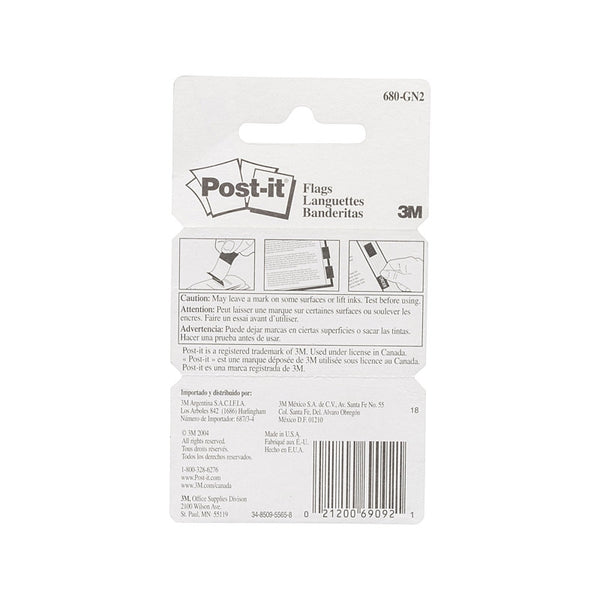 Post-It Flag 680-GN2 Green Pack Of 2 Box Of 6