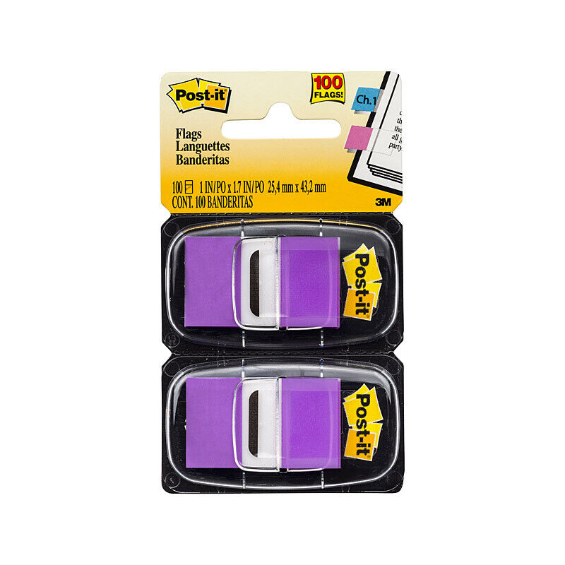 Post-It Flag 680-PU2 Prple Pack Of 2 Box Of 6