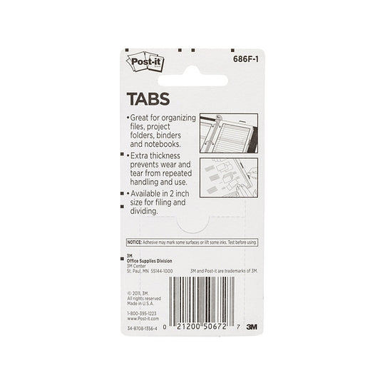 Post-It Tabs 686F-1 Pack Of 24 Box Of 6