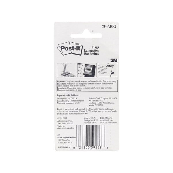 Post-It Flag 684-ARR2 Arrw Pack Of 5 Box Of 6