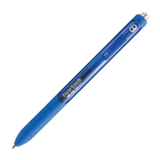 Paper Mate Inkjoy Retractable Gel Pen Blue Box Of 12