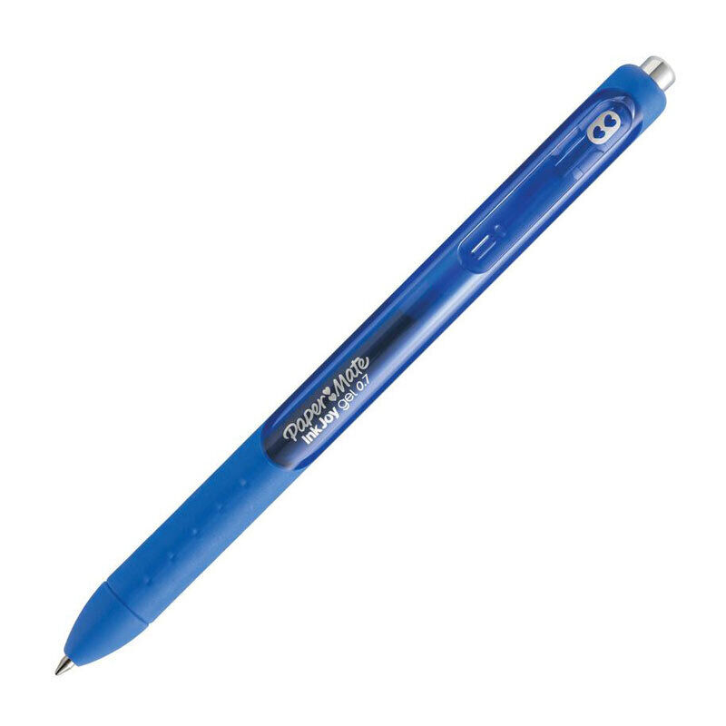 Paper Mate Inkjoy Retractable Gel Pen Blue Box Of 12