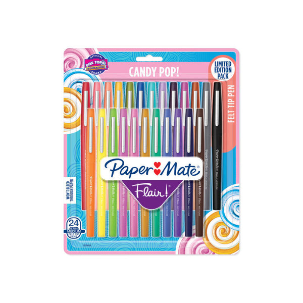Paper Mate Flair Felt Tip Assorted Pack Of 24 Box Of 4