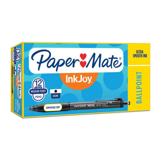 Paper Mate Inkjoy 300RT Ballpoint Black Pack Of 12