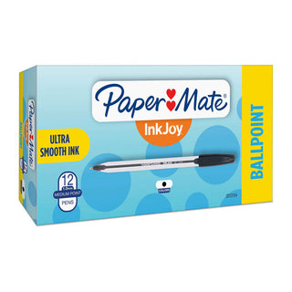 Paper Mate Inkjoy 50ST Ballpoint Black Pack Of 12