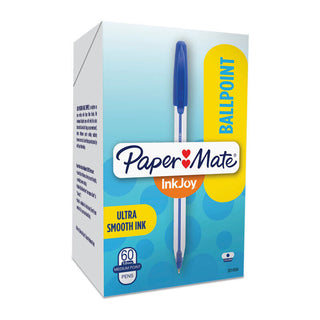 Paper Mate Inkjoy 50ST Ballpoint Blue Pack Of 60