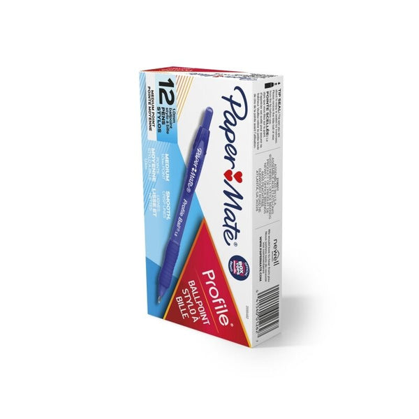Paper Mate Profile Ballpoint 1.0mm Blue Box Of 12
