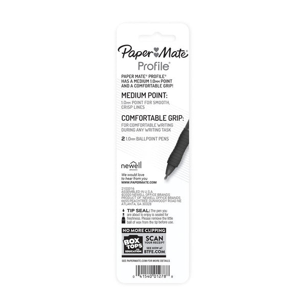 Paper Mate Profi Retractable 1.0 Ballpoint Blue Pack Of 2 Box Of 6