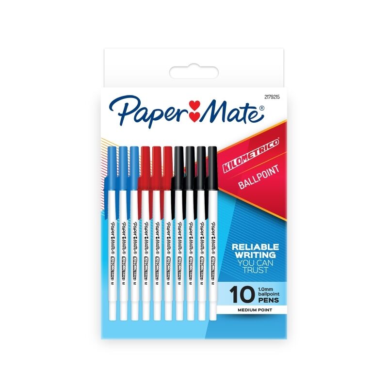 Paper Mate Kilometrico Assorted Pk10r Box12