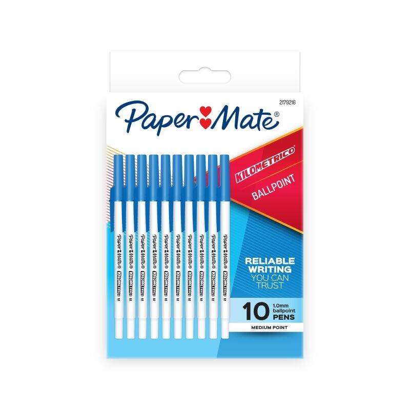 Paper Mate Kilometrico Blue Pk10r Box12
