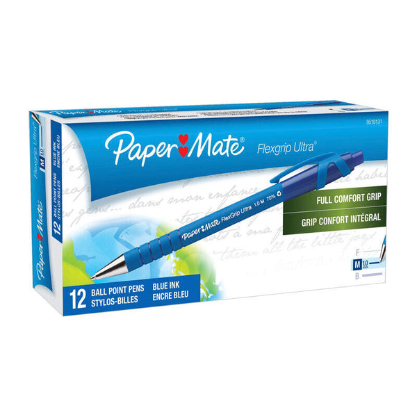 Paper Mate Flxgrp Retractable Ballpoint 1.0mm Blue Box Of 12