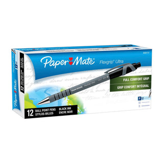 Paper Mate Flxgrp Retractable Ballpoint 0.8mm Black Box Of 12