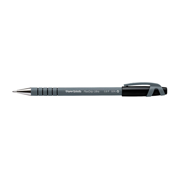 Paper Mate Flex Grip Ballpoint 0.8mm Black Box Of 12