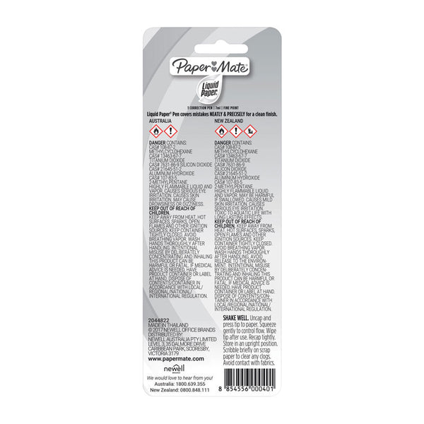 Paper Mate Lp Correct Pen 7m Blp Box Of 12