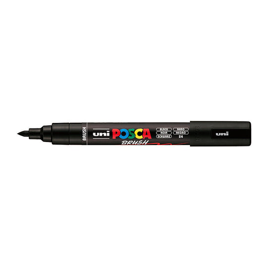 Posca Medium Brush Tip Black