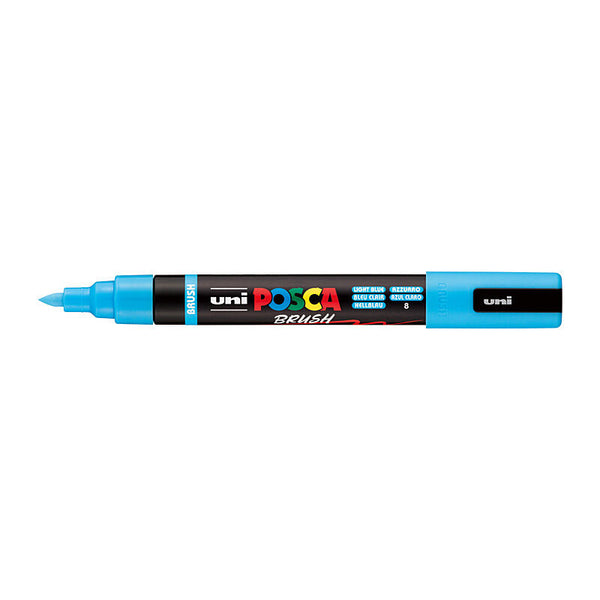 Posca Medium Brush Tip Lt Blue