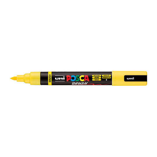 Posca Medium Brush Tip Yellow