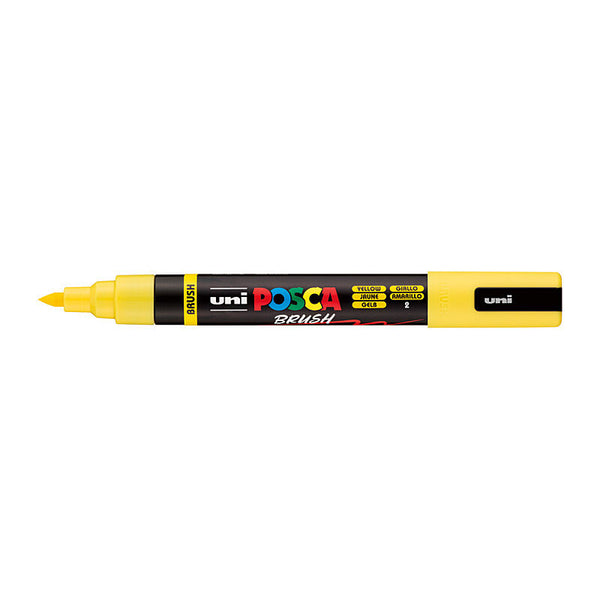 Posca Medium Brush Tip Yellow