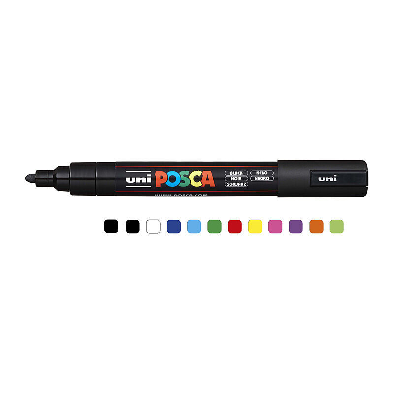 Posca PC-5m Medblt Mk Assorted Pack Of 12