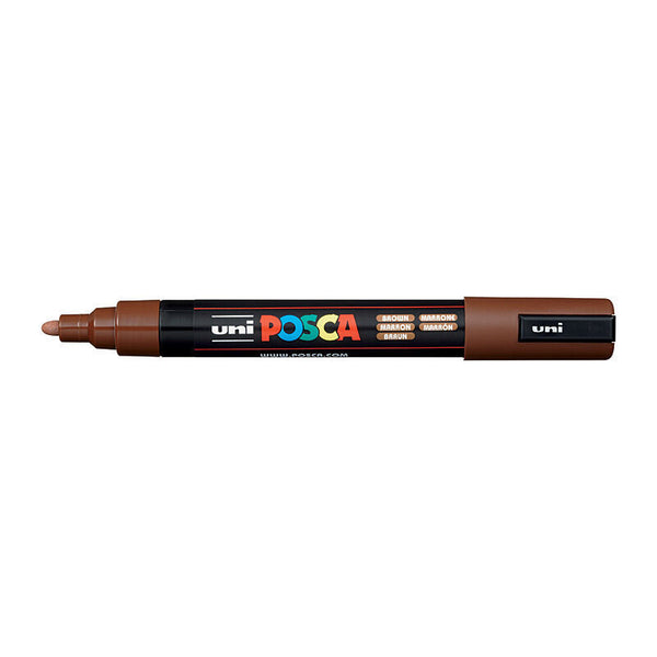 Posca PC-5m Medium Bullet Paint Brwn