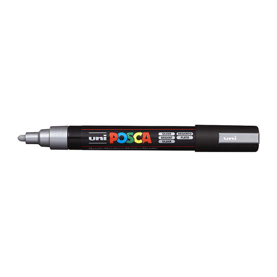 Posca PC-5m Medium Bullet Paint Silver