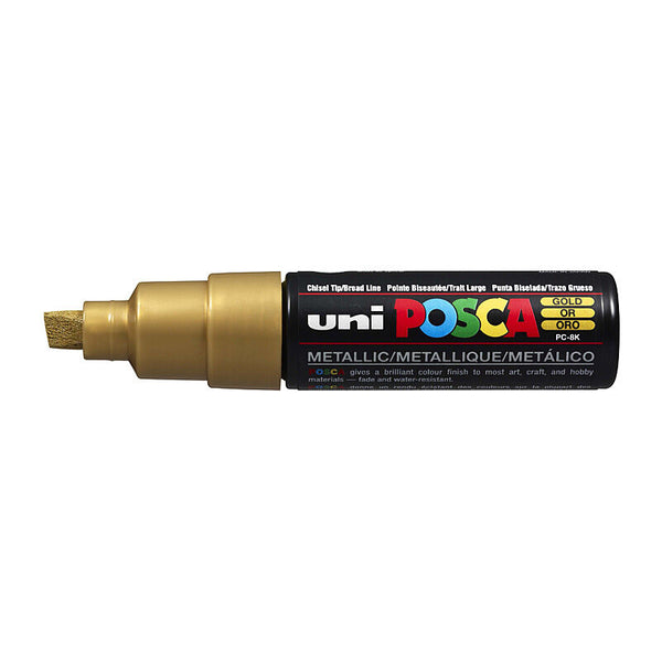Posca PC-8m Bold Chisel Gold