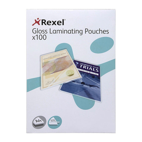 Rexel Lampouch 100mic A4 Pack Of 100